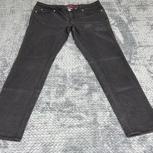 Almost Famous Women's Black Slim Straight Jeans